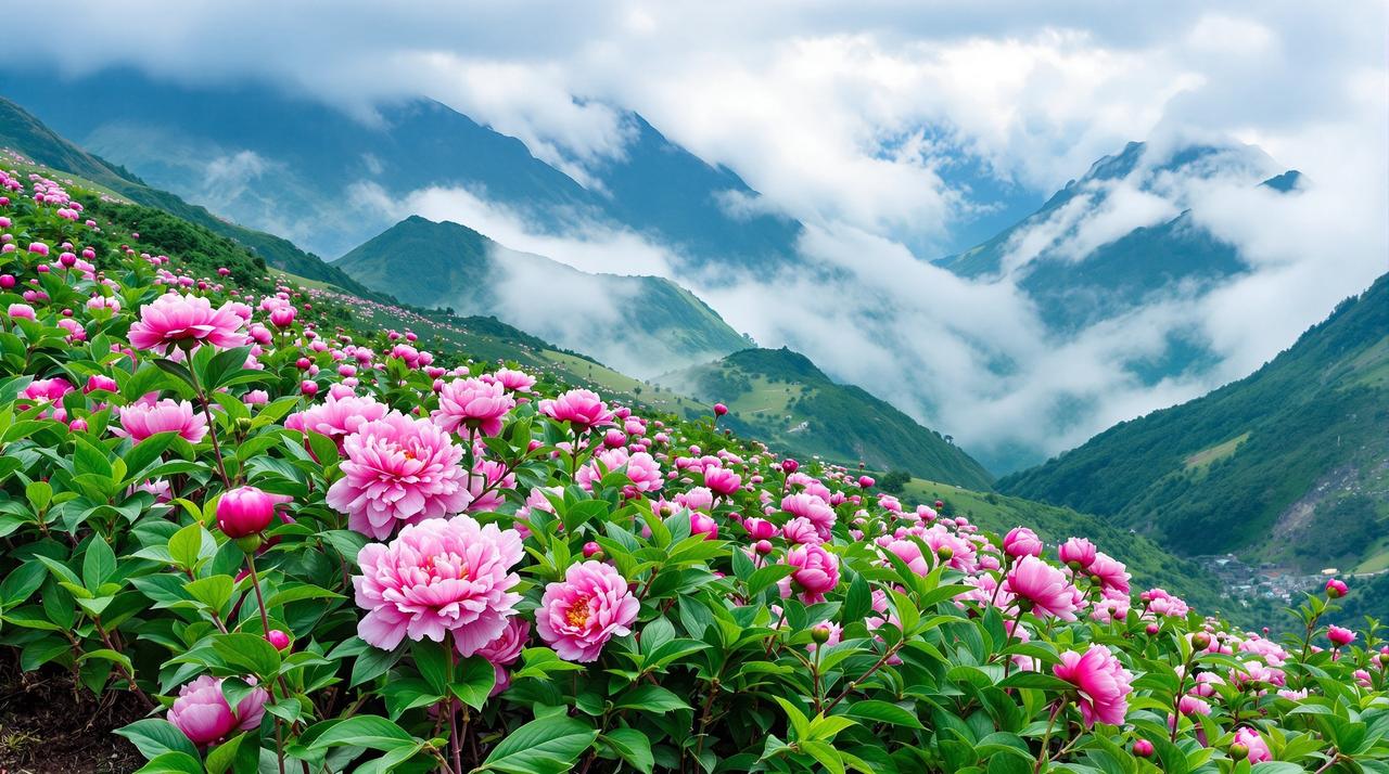 云南高山芍药：海拔两千米的花季